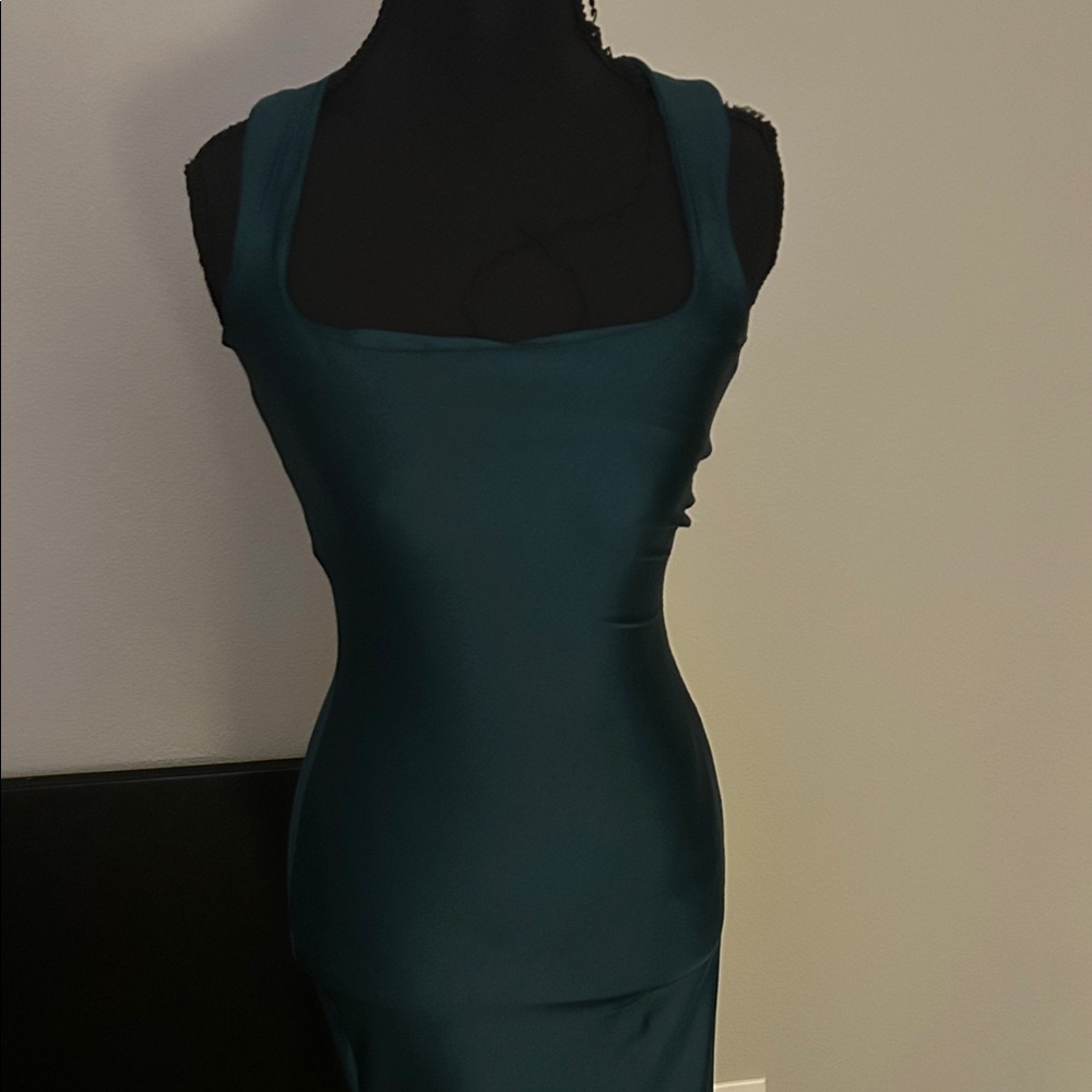 Windsor Teal Midi Dress